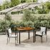 Set mobilier de grădină cu perne, 3 piese, gri, poliratan GartenMobel Dekor