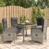 Set mobilier de grădină cu perne, 5 piese, gri, poliratan GartenMobel Dekor