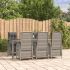 Set mobilier de grădină cu perne, 7 piese, gri, poliratan GartenMobel Dekor