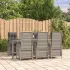 Set mobilier de grădină cu perne, 7 piese, gri, poliratan GartenMobel Dekor
