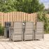 Set mobilier de grădină cu perne, 7 piese, gri, poliratan GartenMobel Dekor