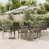 Set mobilier de grădină cu perne, 7 piese, negru, poliratan GartenMobel Dekor