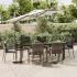 Set mobilier de grădină cu perne, 3 piese, negru/gri, poliratan GartenMobel Dekor