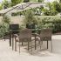 Set mobilier de grădină cu perne, 5 piese, negru, poliratan GartenMobel Dekor