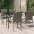 Set mobilier grădină cu perne, 5 piese, negru și gri, poliratan GartenMobel Dekor