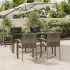 Set mobilier de grădină cu perne, 5 piese, negru, poliratan GartenMobel Dekor