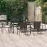 Set mobilier de grădină cu perne, 3 piese, negru, poliratan GartenMobel Dekor