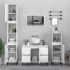 Set mobilier de baie, 3 piese, alb, lemn compozit GartenMobel Dekor