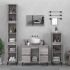 Set mobilier de baie, 3 piese, alb, lemn compozit GartenMobel Dekor