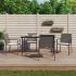 Set mobilier de grădină cu perne, 5 piese, poliratan și oțel GartenMobel Dekor