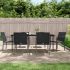 Set mobilier de grădină cu perne, 7 piese, poliratan și oțel GartenMobel Dekor