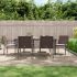 Set mobilier de grădină cu perne, 5 piese, poliratan și oțel GartenMobel Dekor