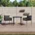 Set mobilier de grădină cu perne, 5 piese, poliratan și oțel GartenMobel Dekor