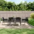 Set mobilier grădină cu perne, 5 piese, negru, poliratan & oțel GartenMobel Dekor