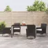 Set mobilier de exterior cu perne, 11 piese, negru, poliratan GartenMobel Dekor