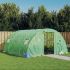 Seră cu cadru din oțel, verde, 80 m², 20x4x2 m GartenMobel Dekor