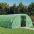 Seră cu cadru din oțel, verde, 80 m², 20x4x2 m GartenMobel Dekor