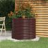 Jardinieră grădină maro 40x40x68 cm oțel vopsit electrostatic GartenMobel Dekor