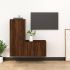Set dulapuri TV, 2 piese, stejar maro, lemn prelucrat GartenMobel Dekor