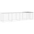 Coteț pui cu acoperiș gri deschis 103x98x90 cm oțel galvanizat GartenMobel Dekor