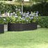 Strat înălțat grădină 152x80x68 cm oțel vopsit electrostatic GartenMobel Dekor