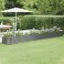 Strat înălțat grădină gri 296x80x36cm oțel vopsit electrostatic GartenMobel Dekor