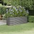 Strat înălțat grădină gri 296x80x36cm oțel vopsit electrostatic GartenMobel Dekor