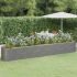 Strat înălțat grădină gri 296x80x36cm oțel vopsit electrostatic GartenMobel Dekor