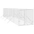 Padoc de exterior pentru câini argintiu 2x2x2 m oțel galvanizat GartenMobel Dekor