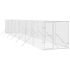Padoc de exterior pentru câini argintiu 2x2x2 m oțel galvanizat GartenMobel Dekor