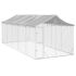 Padoc de exterior cu acoperiș argintiu 3x6x2,5m oțel galvanizat GartenMobel Dekor