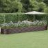 Strat înălțat grădină gri, 212x140x68 oțel vopsit electrostatic GartenMobel Dekor
