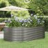 Jardinieră argintiu 510x140x68 cm oțel vopsit electrostatic GartenMobel Dekor