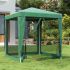 Cort de petrecere cu 4 pereți din plasă, verde, 2x2 m, HDPE GartenMobel Dekor
