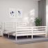 Cadru pat cu tăblie 200x200 cm, lemn masiv de pin GartenMobel Dekor