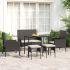 Set mobilier de grădină cu perne, 6 piese, gri, poliratan GartenMobel Dekor