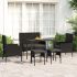 Set mobilier de grădină cu perne, 6 piese, gri, poliratan GartenMobel Dekor