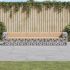 Bancă grădină design gabion, 347x71x65,5 cm, lemn pin impregnat GartenMobel Dekor
