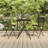 Set mobilier bistro pliabil, 3 piese, maro, poliratan GartenMobel Dekor