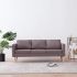 Canapea cu 3 locuri, crem, material textil GartenMobel Dekor