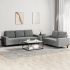 Set de canapele, 2 piese, galben deschis, textil GartenMobel Dekor