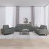 Set de canapele, 3 piese, galben deschis, textil GartenMobel Dekor