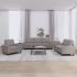 Set de canapele, 3 piese, galben deschis, textil GartenMobel Dekor