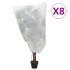 Huse de fleece pentru plante cu șnur 4 buc 70 g/m² 0,8x0,8 m GartenMobel Dekor