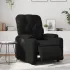 Fotoliu electric de masaj rabatabil, negru, piele ecologică GartenMobel Dekor