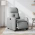Fotoliu rabatabil electric, gri închis, material textil GartenMobel Dekor