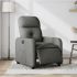 Fotoliu rabatabil electric, gri închis, material textil GartenMobel Dekor