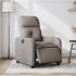 Fotoliu rabatabil electric, gri închis, material textil GartenMobel Dekor