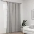 Draperie opacă, aspect de in, antracit, 290 x 245 cm, cârlige GartenMobel Dekor