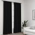 Draperii opace aspect in, cârlige, 2 buc., antracit, 140x175 cm GartenMobel Dekor